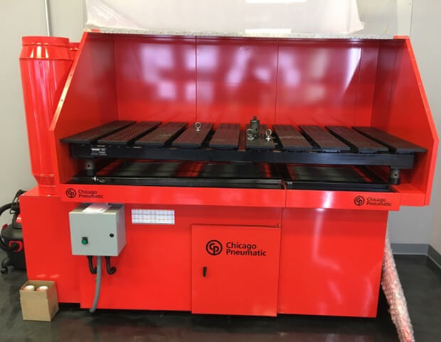 Diversitech custom-built Downdraft Table manufactured for Chicago Pneumatic